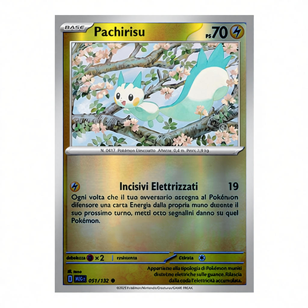 051-132 Pachirisu - Comune Reverse(IT)