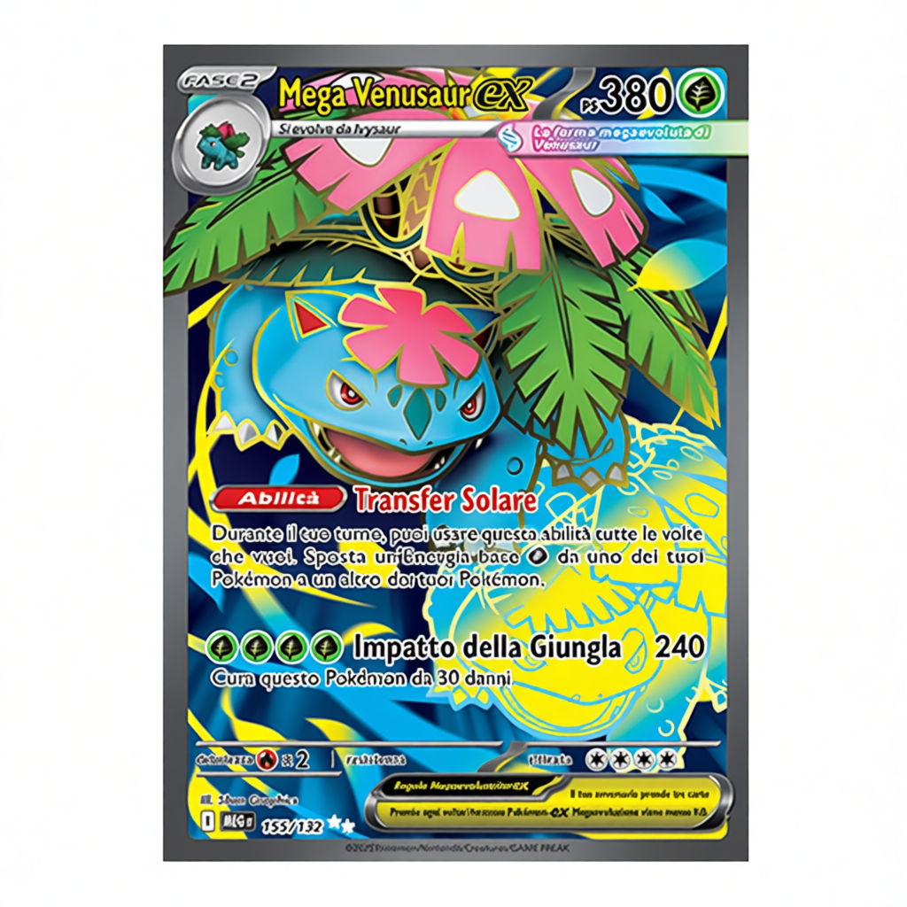155-132 Mega Venusar - Illustrazione Rara (IT)