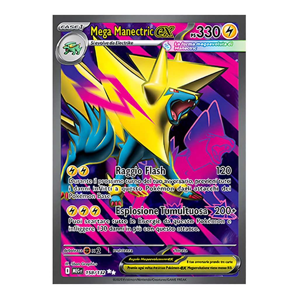 158-132 Mega Manectric - Illustrazione Rara (IT)