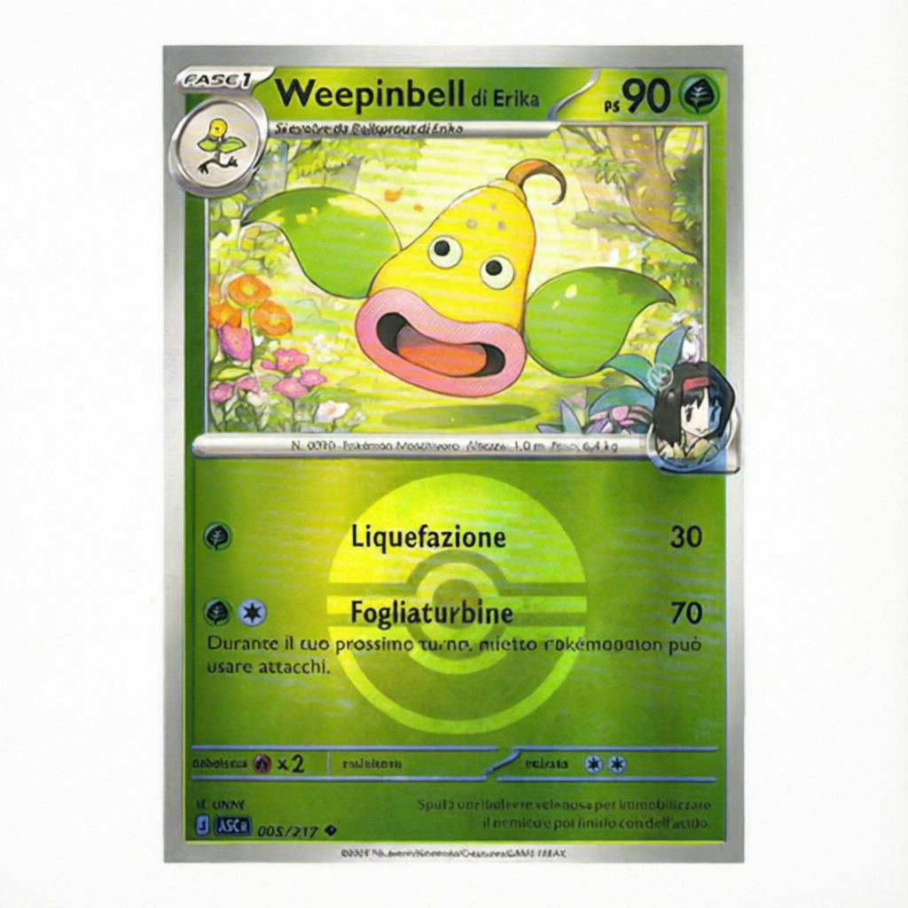 005-217 Weepinbell Di Erika - Non Comune Pokeball (IT)