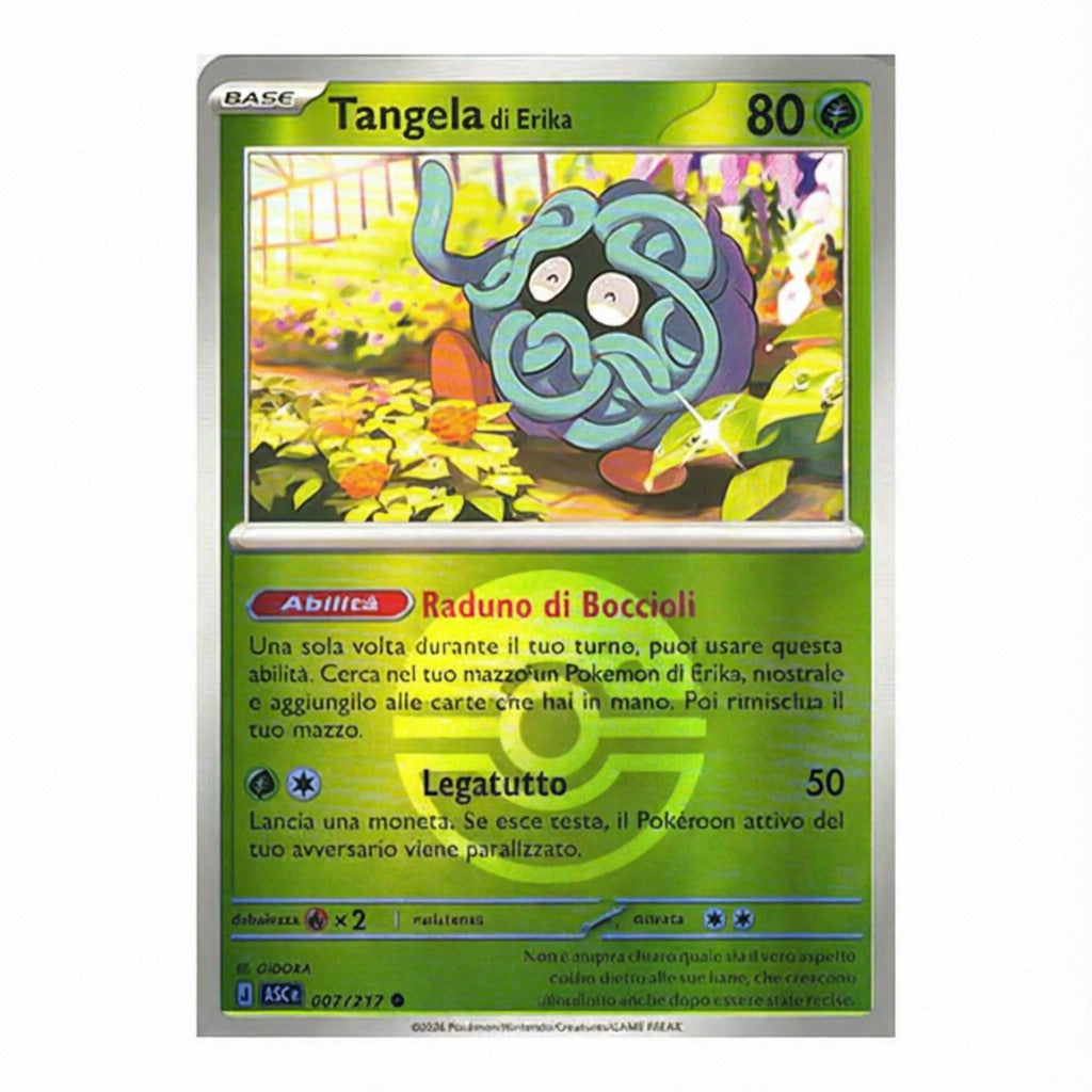 007-217 Tangela Di Erika - Comune Reverse Poke Ball (IT)