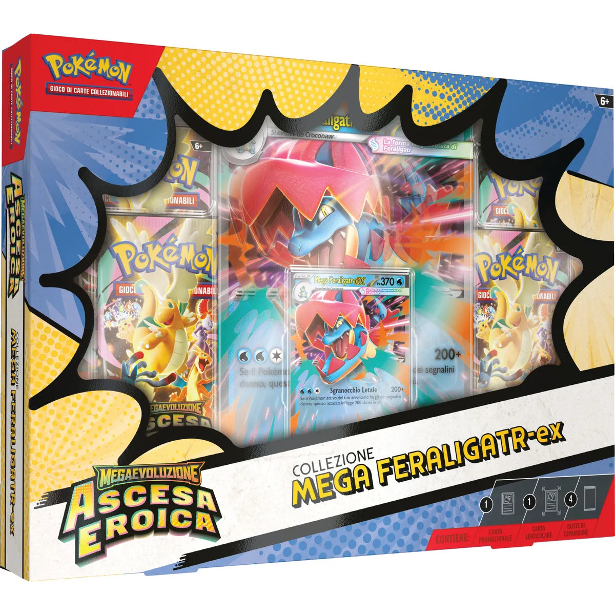 Bundle Pokemon - Ascesa Eroica Collezione Mega Feraligatr-ex