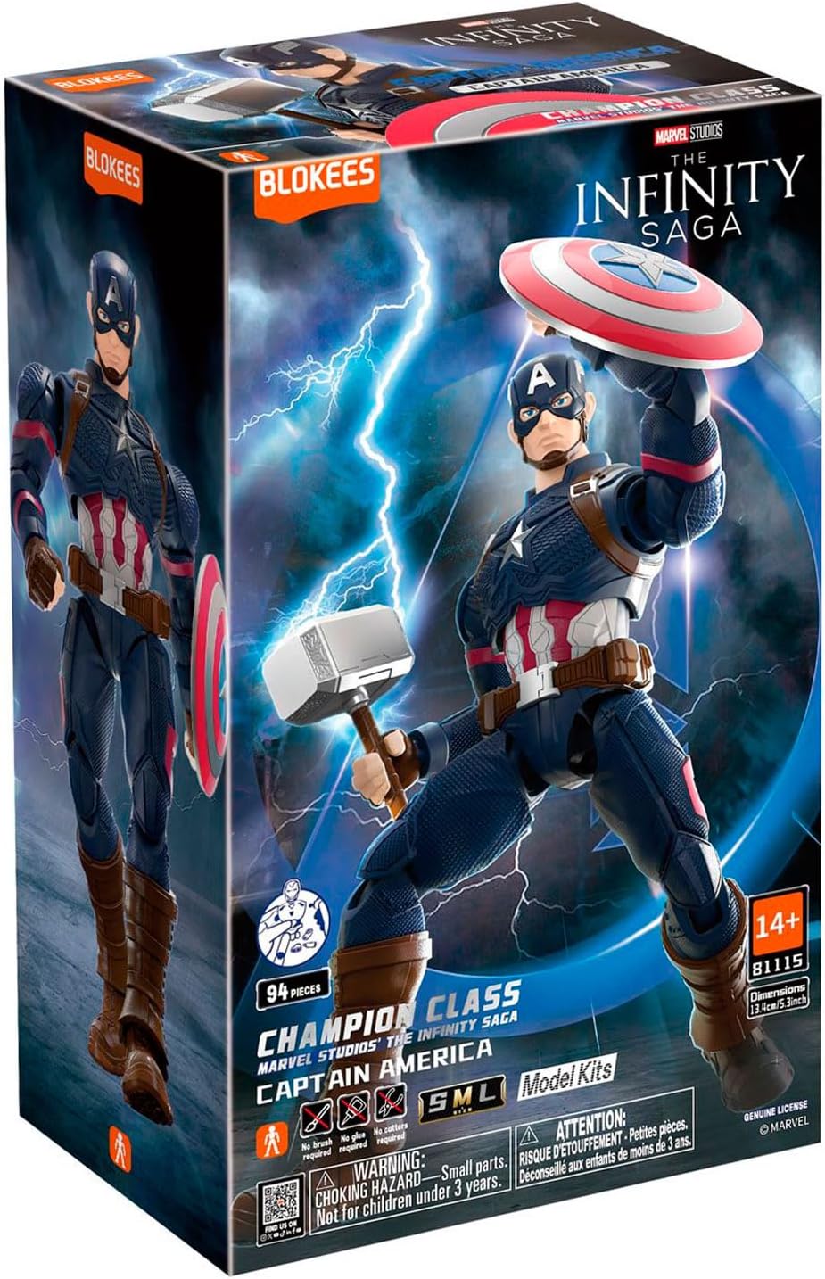 Model Kit Blokees - Captain America 12Cm