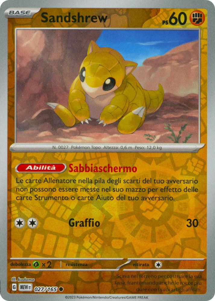 Sandshrew - Comune Reverse (IT)