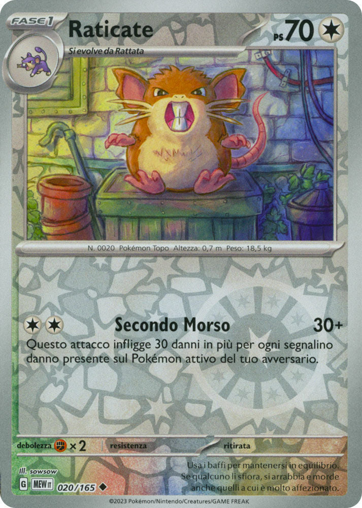 Raticate - Non Comune Reverse (IT)