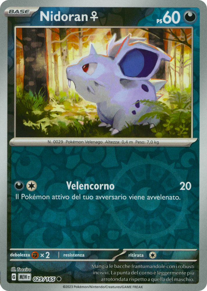 Nidoran Femmina - Comune Reverse (IT)