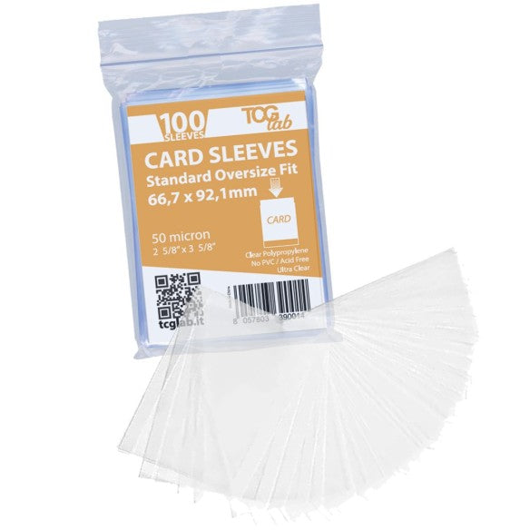 Tcg Lab Card Sleeves Ultra Clear 66,7mmx92,1mm (100 Pezzi)
