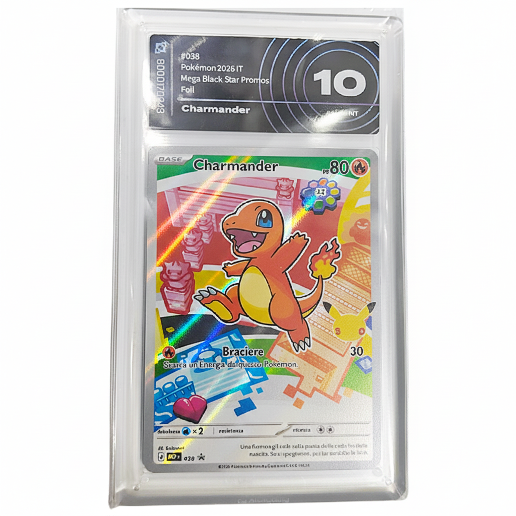 MEP038 Charmander - Illustrazione Rara Promo Gradata 10 (IT)