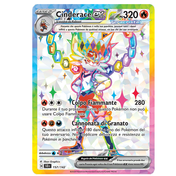 157-142 Cinderace EX - Rara Segreta (ITA)