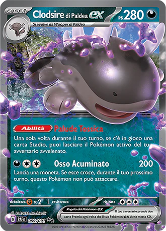 Clodsire di Paldea EX - Rara Foil (ITA)