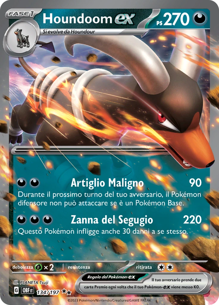 Houndoom Ex - Rara Foil (ITA)