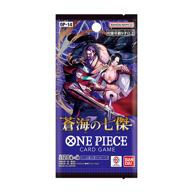 One Piece Card Game - OP-14 - The Azure Sea’s Seven - JAP Bustina (6 Carte)