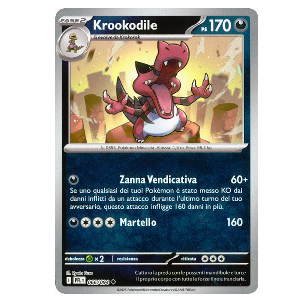 066-094 Krookodile - Non Comune Reverse (IT)