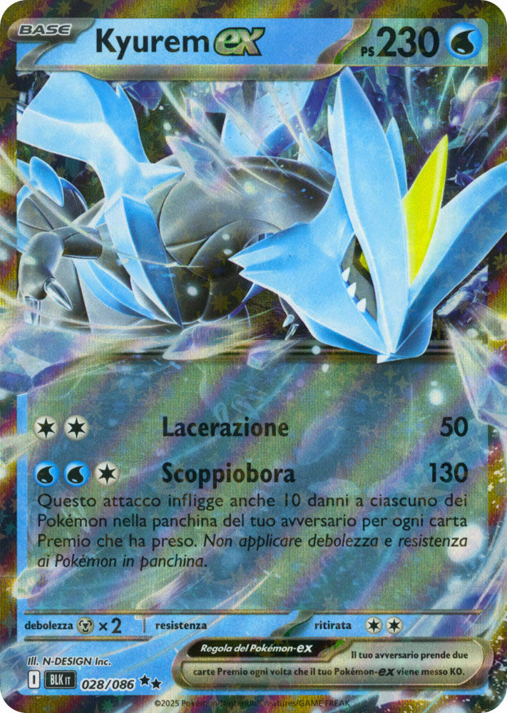 Kyurem Ex - Rara Foil (ITA)
