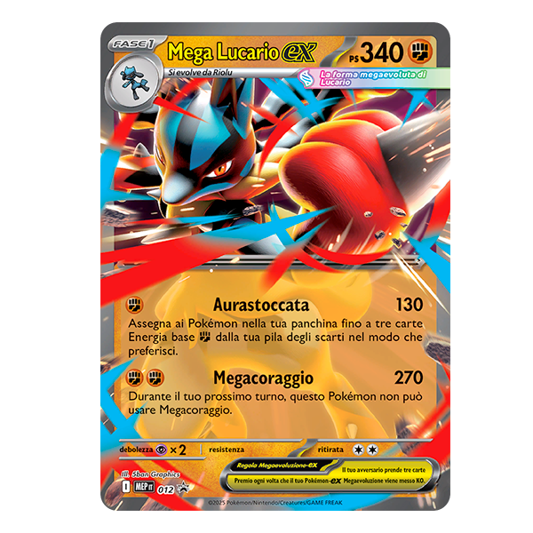 012 Mega Lucario Ex - Promo Rara (IT)