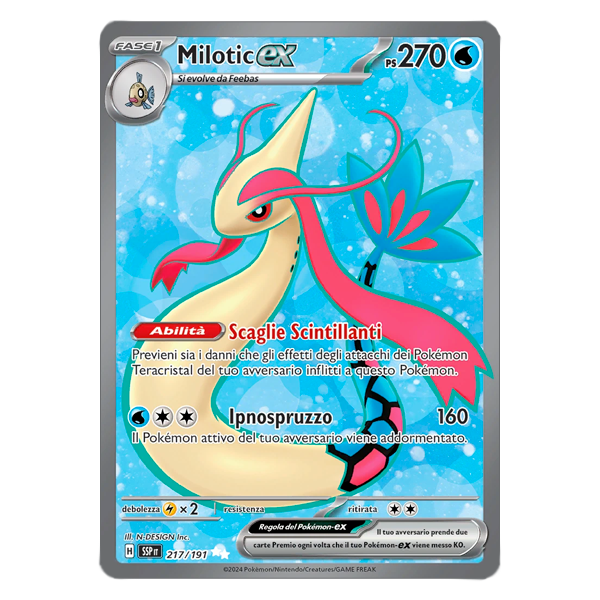217/191 Milotic EX- Illustrazione Rara (ITA)