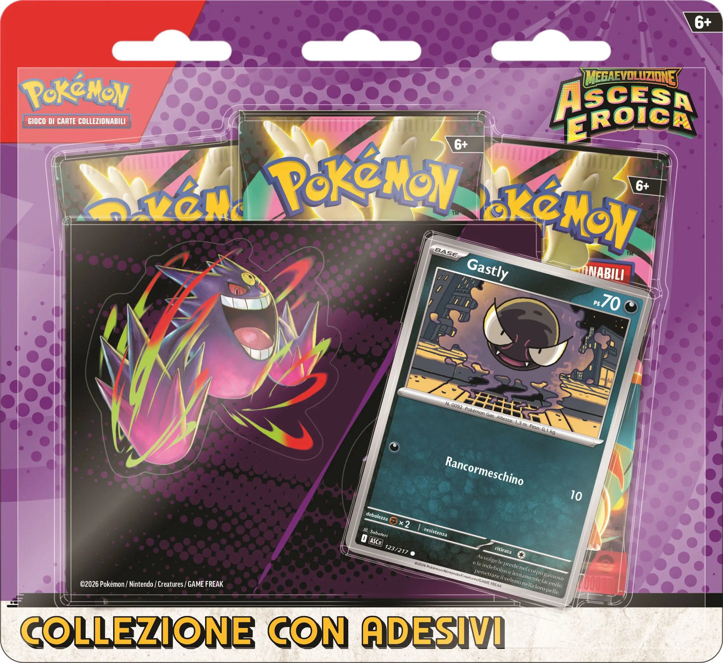 Pokemon Card - Megaevoluzione Ascesa Eroica con adesivo ITA