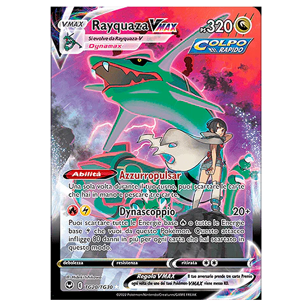 TG20-TG30 Rayquaza VMAX - Illustrazione Ulta Rara (ITA)