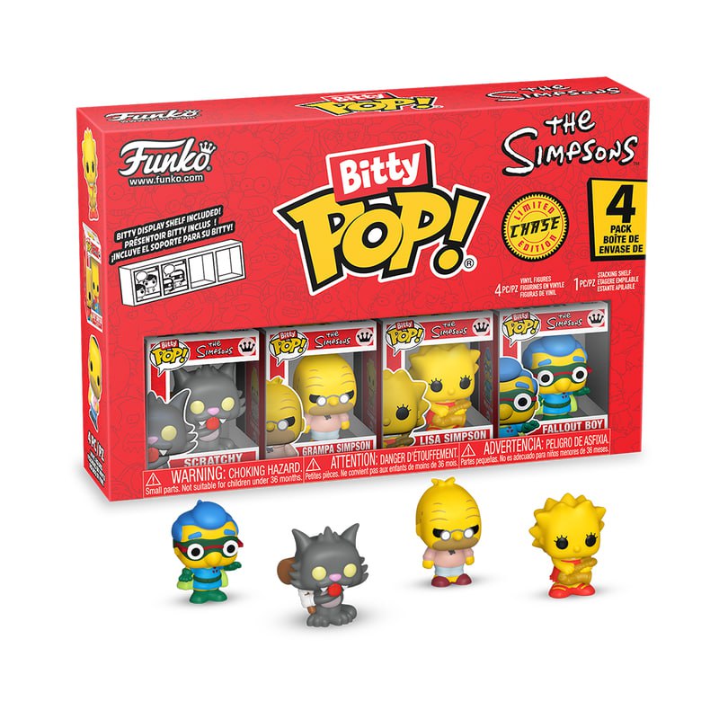 Bitty Pop The Simpsons - Scratchy - Grampa Simpson - Lisa - Fallout Boy