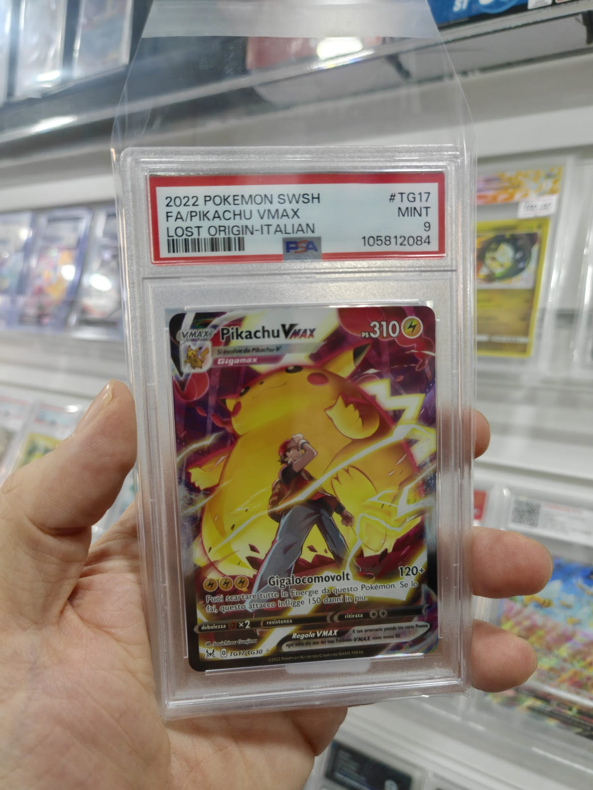 TG17-TG30 Pikachu VMAX - UR PSA 9 (ENG)