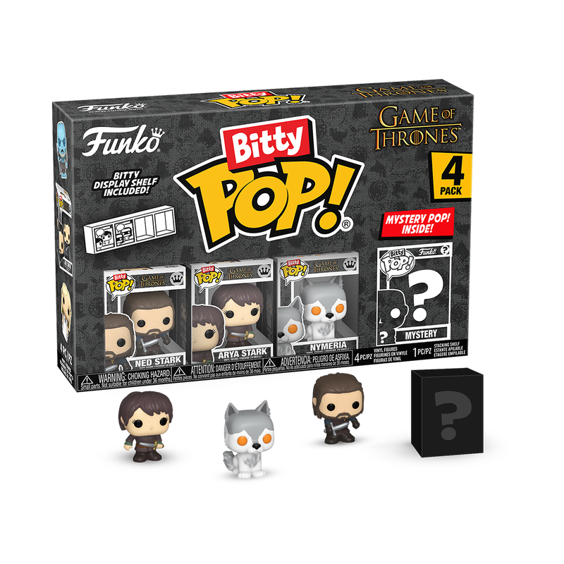 Bitty Pop Game of Thrones: Ned Stark - Arya Stark- Nymeria
