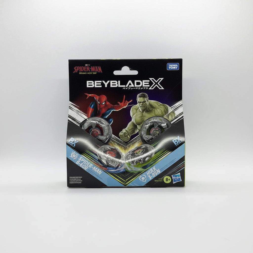 Beyblade X - Spider-Man 6-60R and Hulk 3-85N