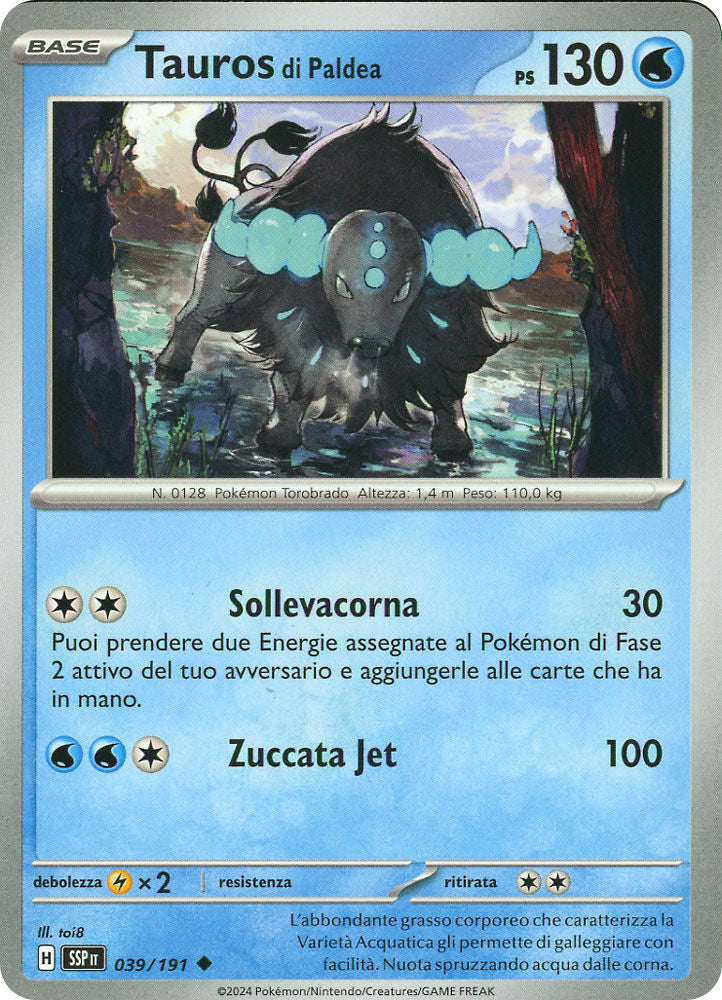 Tauros di Paldea Acqua - Non Comune (IT)