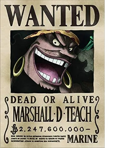 One Piece Taglia Marshall D Teach 52x38 – StronGames
