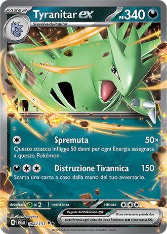 Tyranitar - Rara Ex Foil (IT)