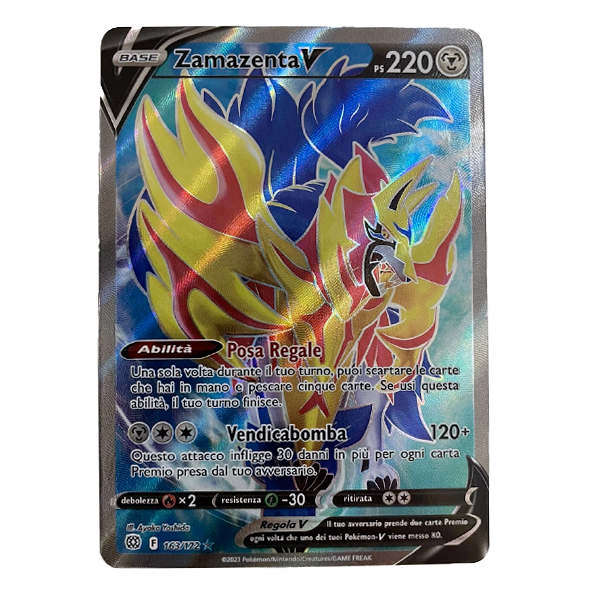 163/172 Zamazenta V - Illustrazione Rara (ITA)