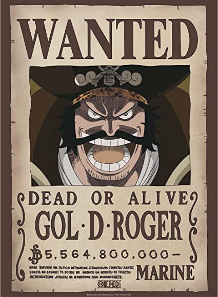 One Piece Taglia Gol D Roger 52x38