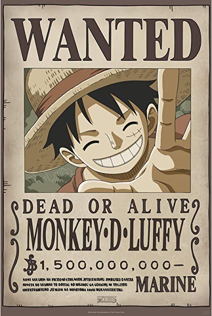 One Piece Taglia Luffy 52x38