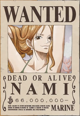 One Piece Taglia Nami 52x38