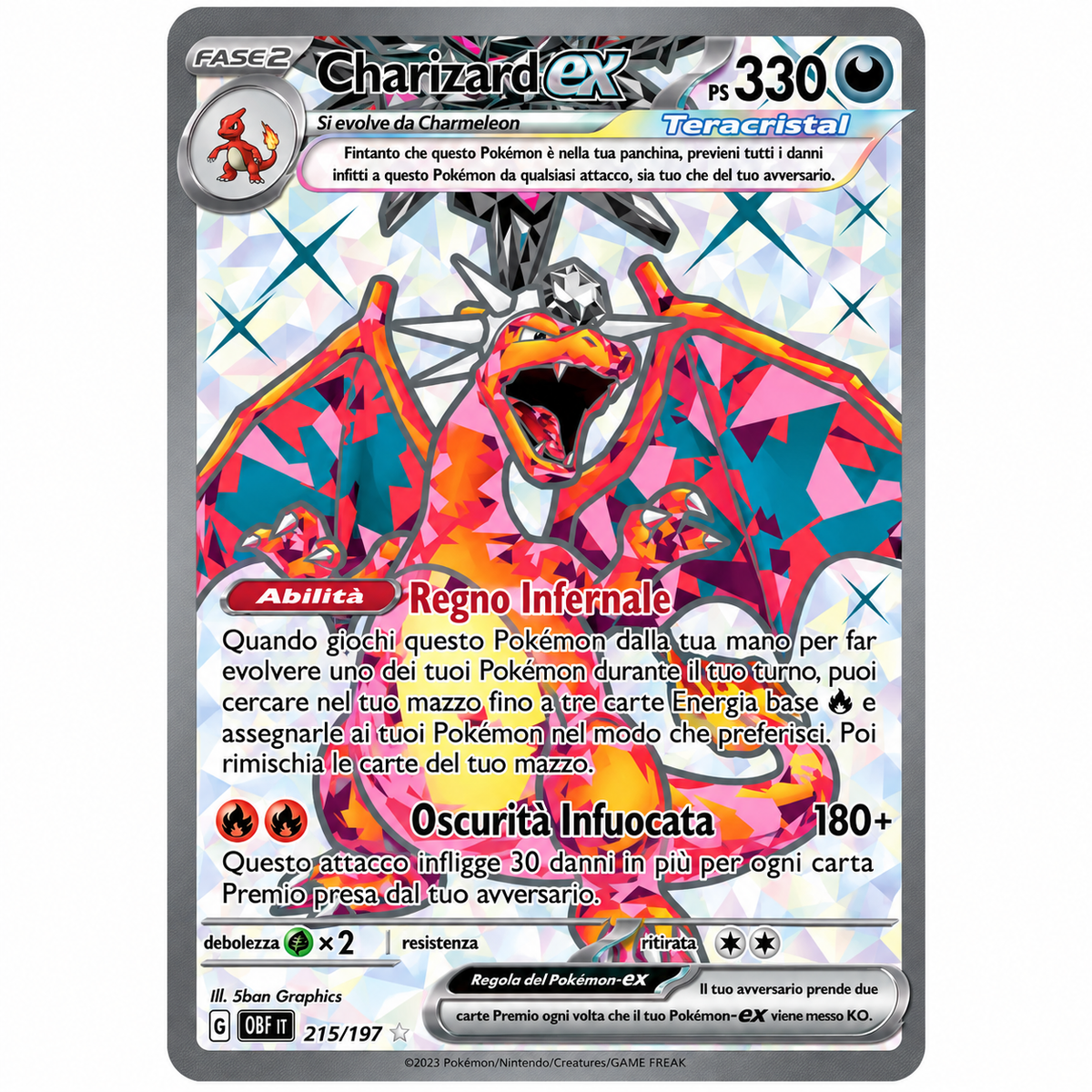 215-197 Charizard EX - Illustrazione Rara (IT)