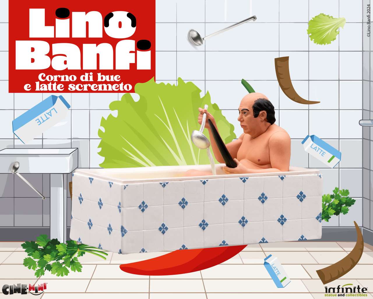 Lino Banfi - Corno di Bue e Latte Scremeto 10Cm