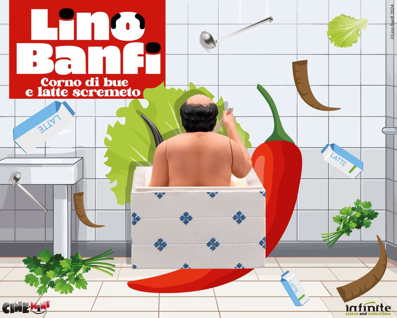 Lino Banfi - Corno di Bue e Latte Scremeto 10Cm