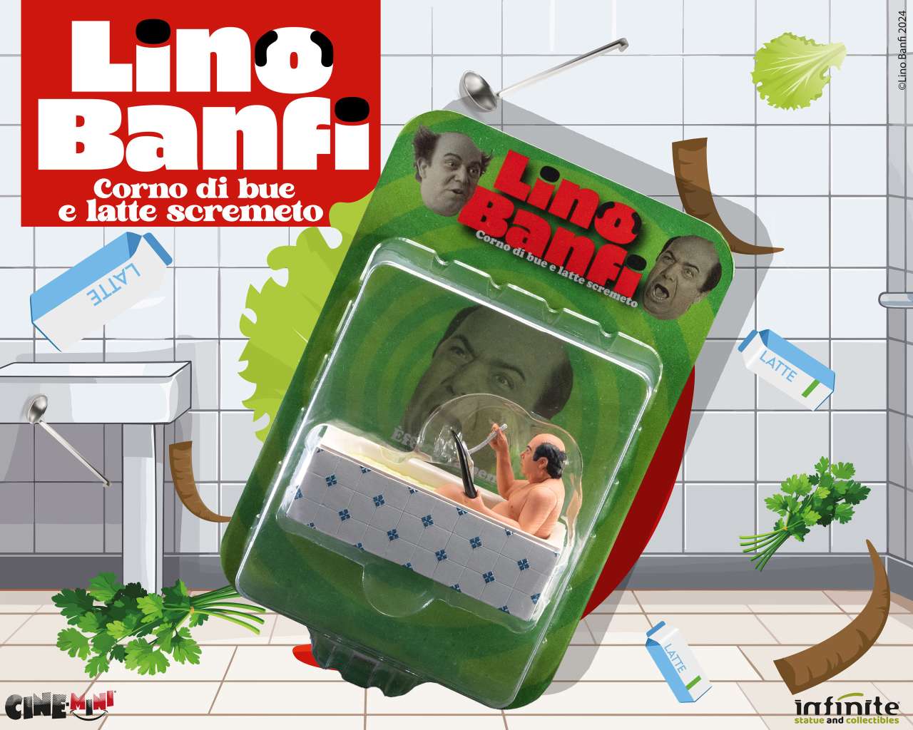 Lino Banfi - Corno di Bue e Latte Scremeto 10Cm