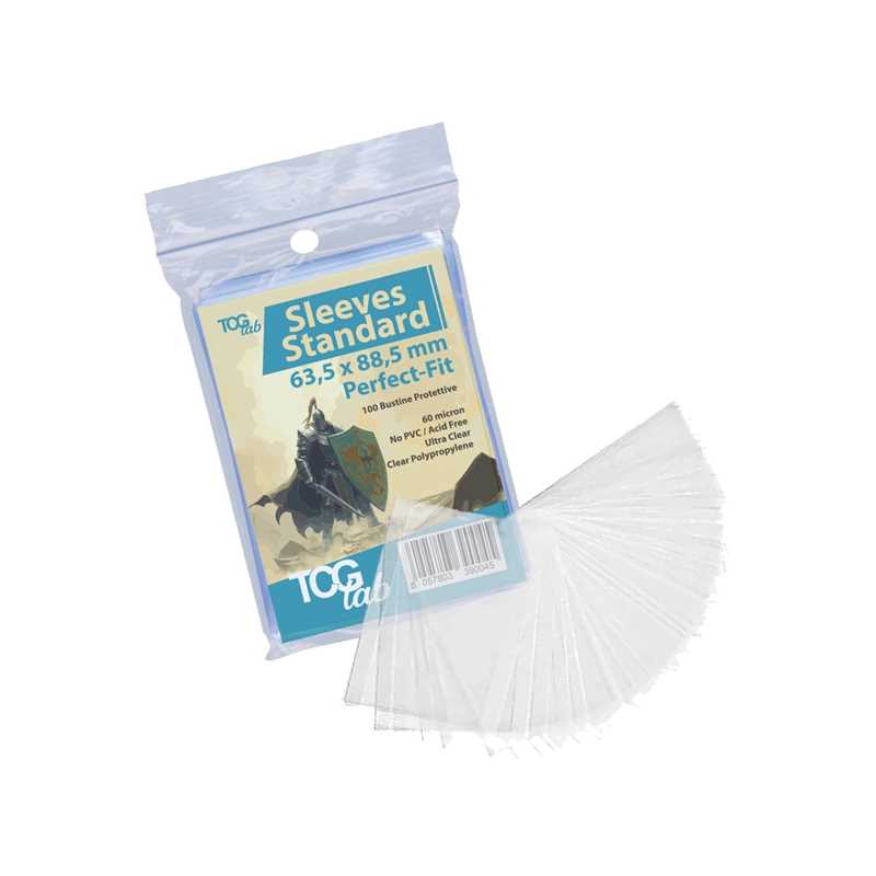 Tcg Lab Card Sleeves Perfect Fit (100 Pezzi)