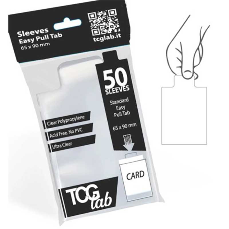 Tcg Lab Card Bustine Protettive Easy Pull Tab (50 Pezzi)