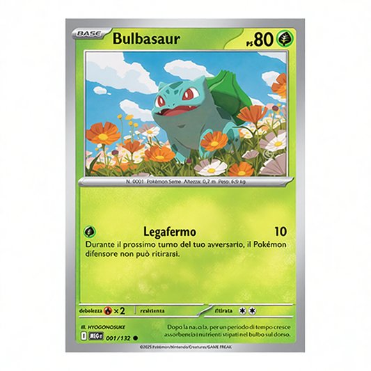 001-132 Bulbasaur - Comune (IT)