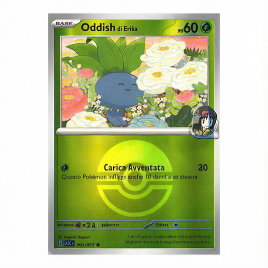001-217 Oddish Di Erika - Comune Reverse Poke Ball(IT)