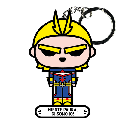 portachiavi smart, micro me, biglietto da visita digitale, my hero academia, allmight