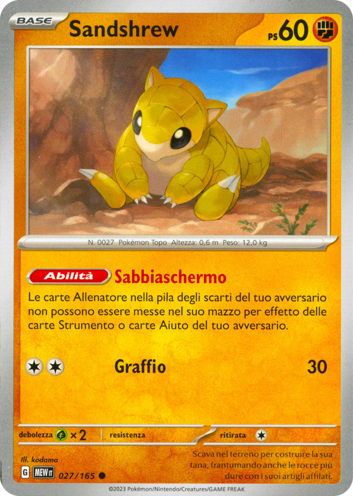 Sandshrew - Comune (IT)