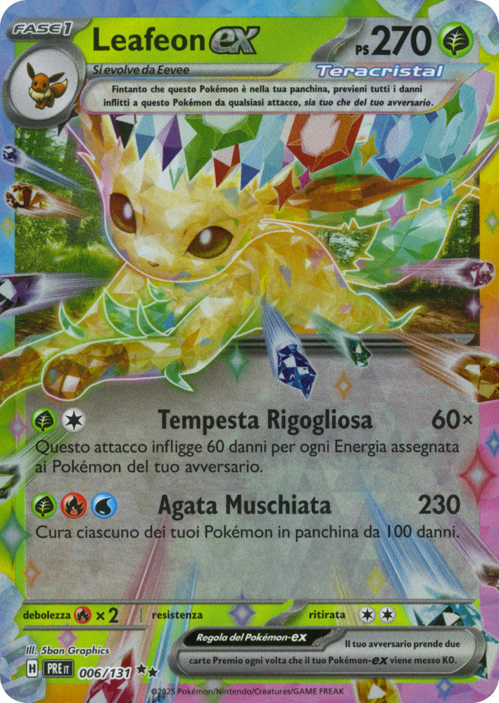 Leafeon - Rara Ex Foil (IT)