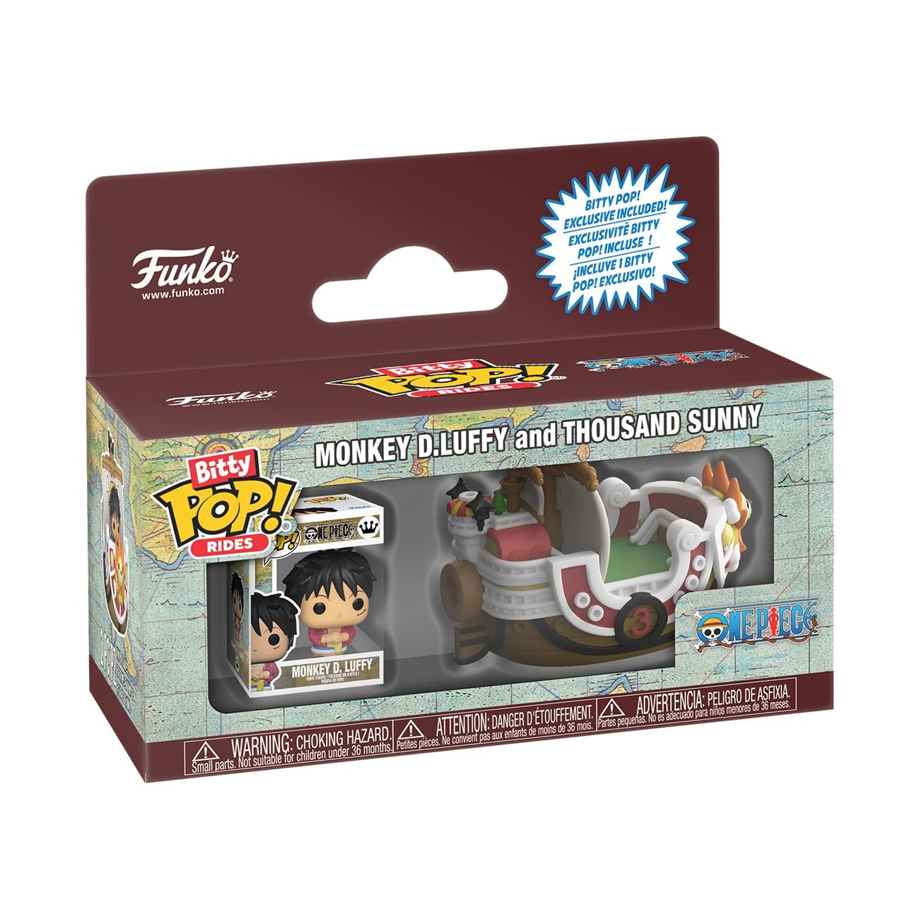 Bitty Pop One Piece Ride: Monkey D Luffy and Thousand Sunny