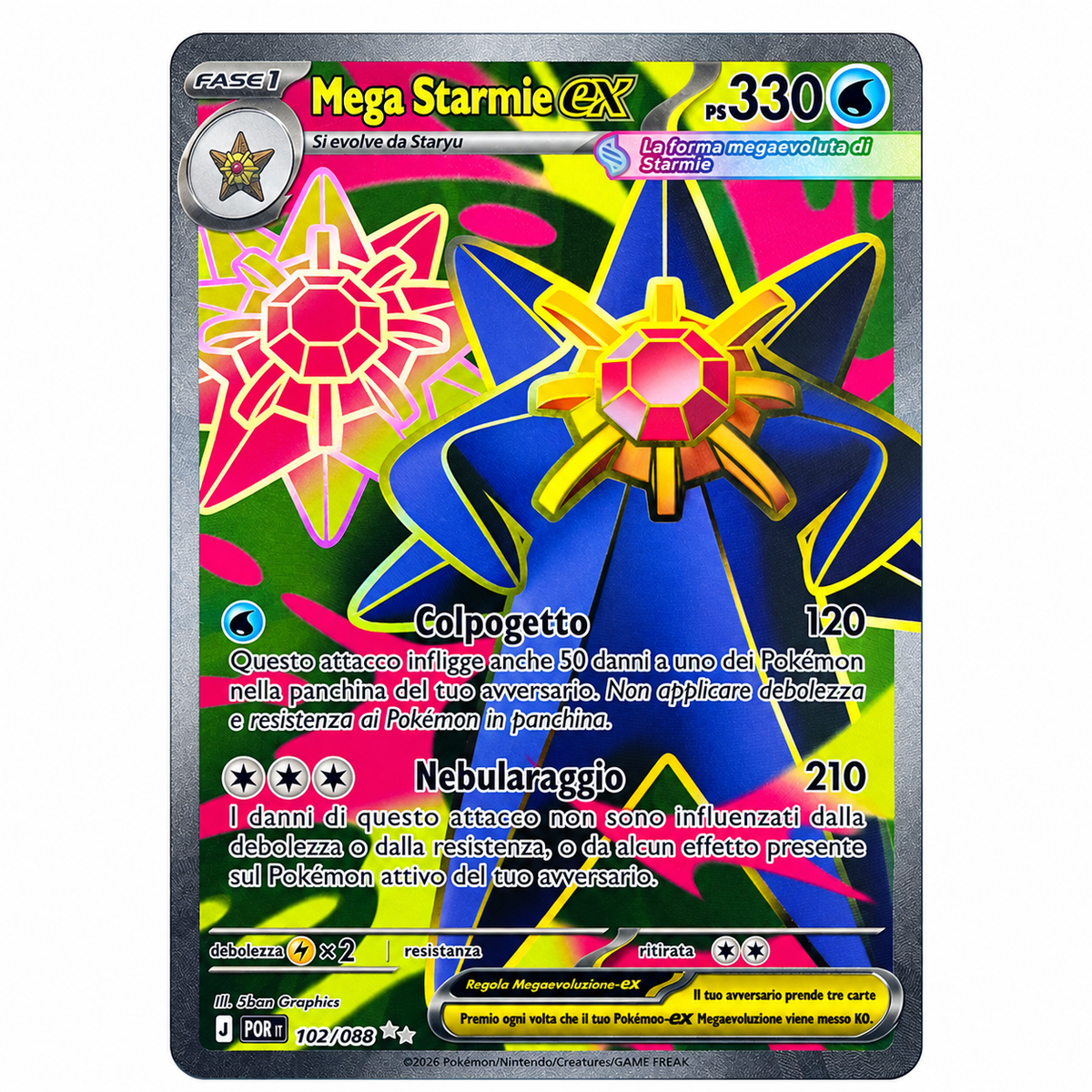 102-088 Mega Starmie EX - Full Art (IT)