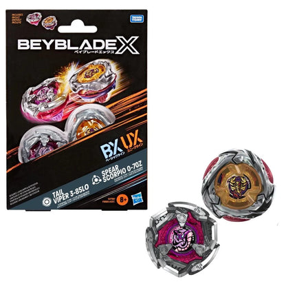 Beyblade X - Tail Viper 3-85LO and Spear Scorpio 0-70Z