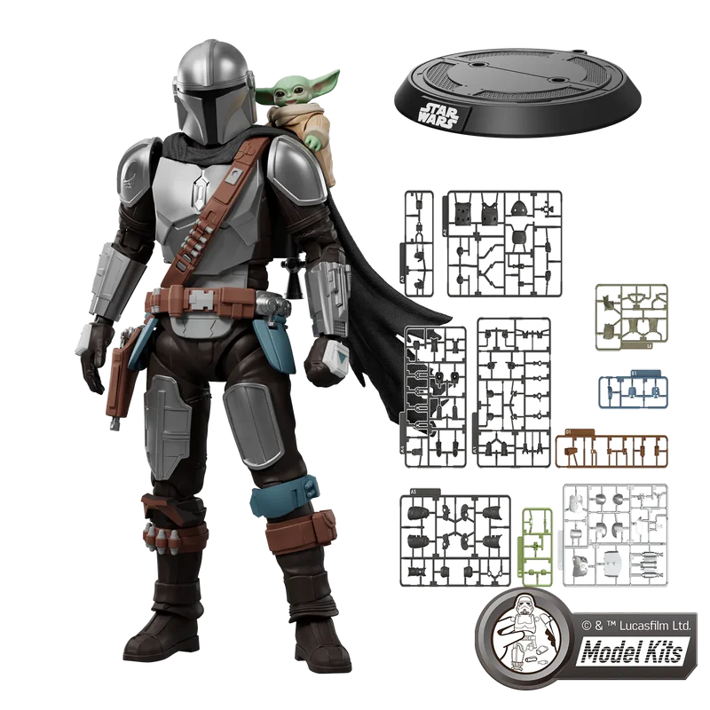 Model Kit Blokees - The Mandalorian Din Djarin and Grogu 12cm