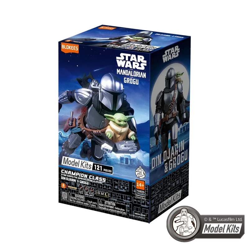 Model Kit Blokees - The Mandalorian Din Djarin and Grogu 12cm