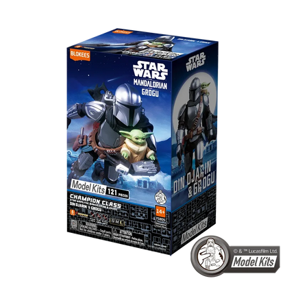 Model Kit Blokees - The Mandalorian Din Djarin and Grogu 12cm
